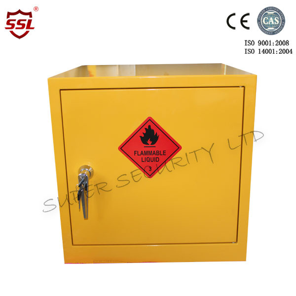 Solid Seam Welded Hazardous Storage Cabinet with Adjustable Shelves and Security Lock