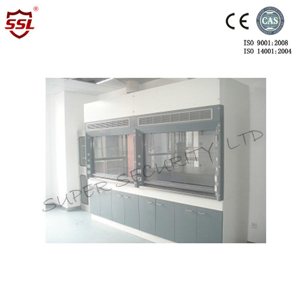 Laboratory Cold-roll Steel Chemical Fume Hood Φ290mm Air Outlet with Electrical Controlled Glass