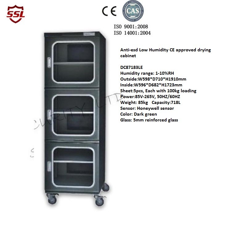 CE / Rohs Anti-esd Low Humidity Drying Moisture Proof Cabinet