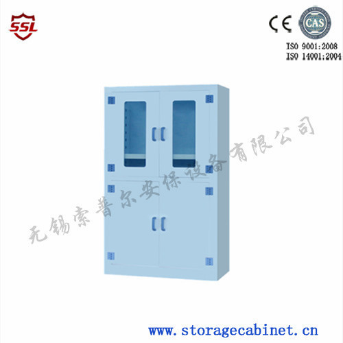 Large Plastic Adjustable Shelf Medical Safety Storage Cabinet 450 Liter
