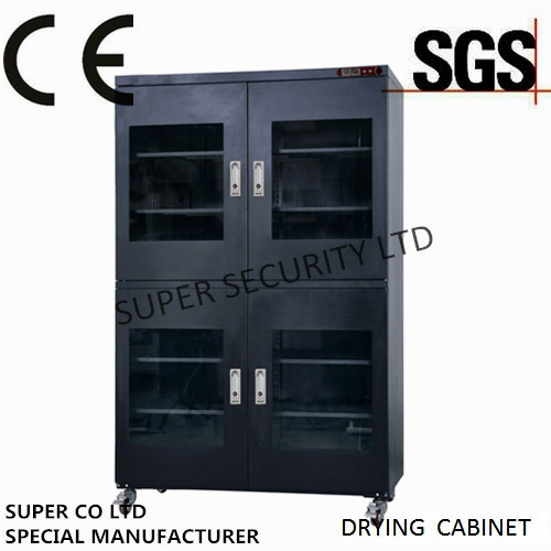 Stainless Steel Electrical Moisture proof Auto Dry Cabinet With Rustproof Paint with 3.2mm Toughened Glass