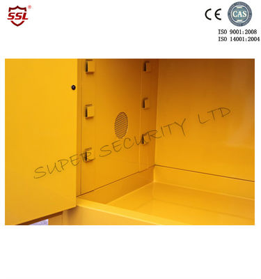 Locking Liquid Storage Two Door Flammable Liquids Storage For Dangerous Goods with Three-point ...