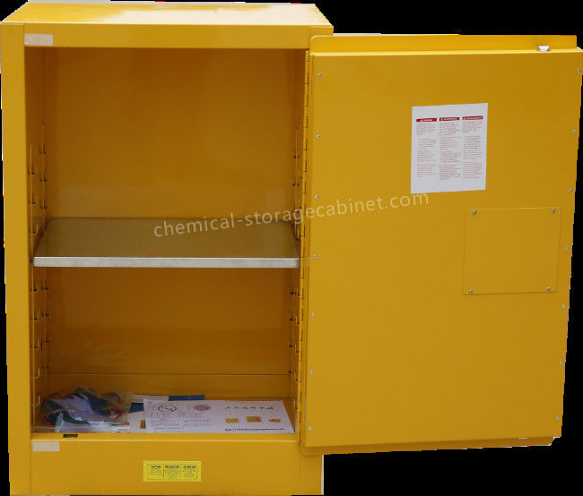 2 Door Vented Laboratory Locking Metal Flammable Storage For
