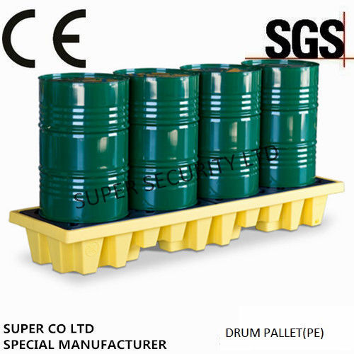 Polyethylene Drum Containment Pallets For Chemical , Acids Amd Corrosives Liquid Distributed Load 1100kg 0